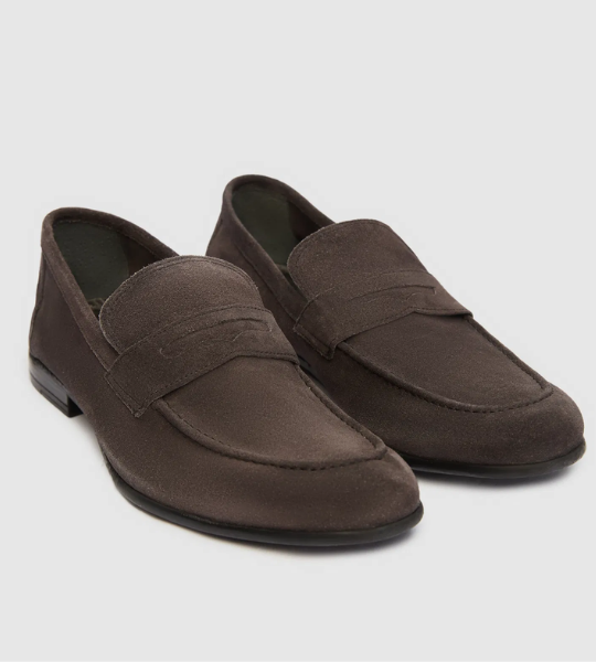 Antrasit Deri Makosen Ayakkabi